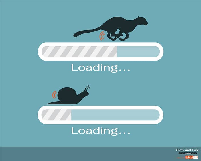 website speed loading bars